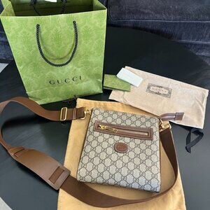 Gucci GG Supreme Messenger Bag Crossbody Bag - RARE